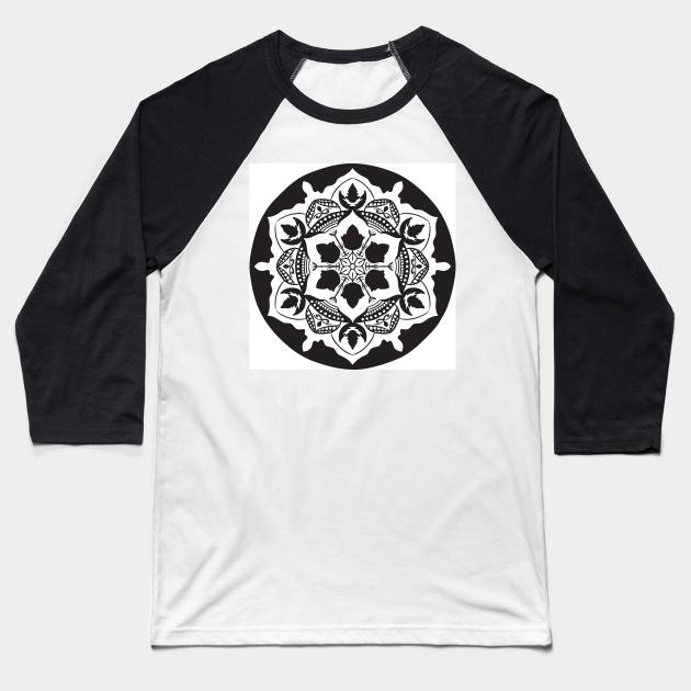 Decoration Ornament Flora Baseball T-Shirt by Shop Ovov